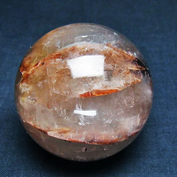 ヘマタイトインクォーツ 丸玉 52mm [T643-4541]