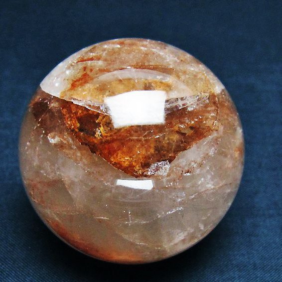 ヘマタイトインクォーツ 丸玉 51mm [T643-4546]