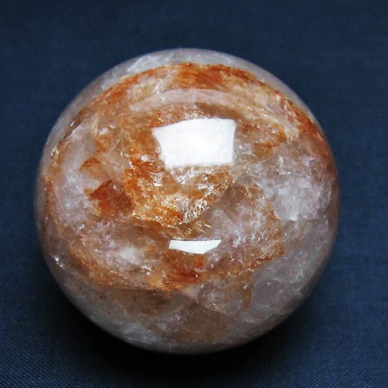 ヘマタイトインクォーツ 丸玉 51mm [T643-4549]