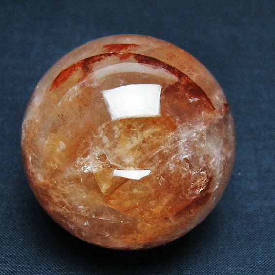 ヘマタイトインクォーツ 丸玉 50mm [T643-4557]