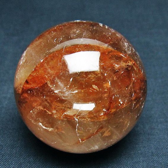 ヘマタイトインクォーツ 丸玉 48mm [T643-4572]