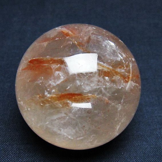 ヘマタイトインクォーツ 丸玉 45mm [T643-4603]