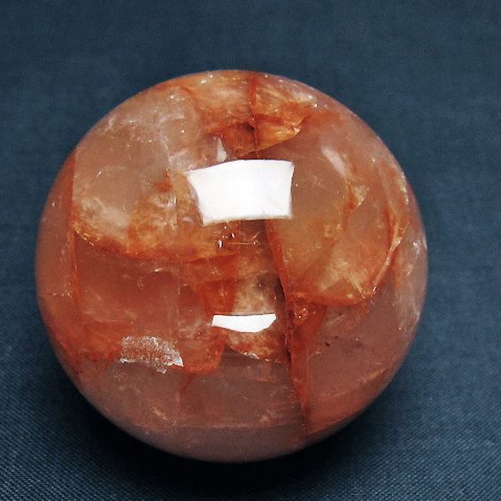 ヘマタイトインクォーツ 丸玉 50mm [T643-4637]