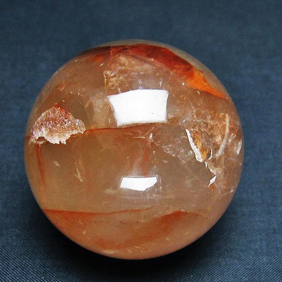 ヘマタイトインクォーツ 丸玉 53mm [T643-4663]