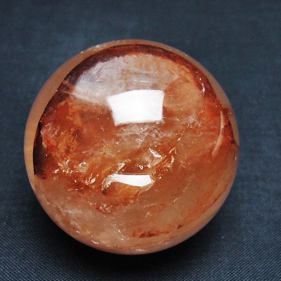 ヘマタイトインクォーツ 丸玉 45mm [T643-4693]