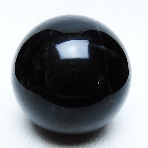 モリオン 純天然 黒水晶 丸玉 67mm [t643-4979]
