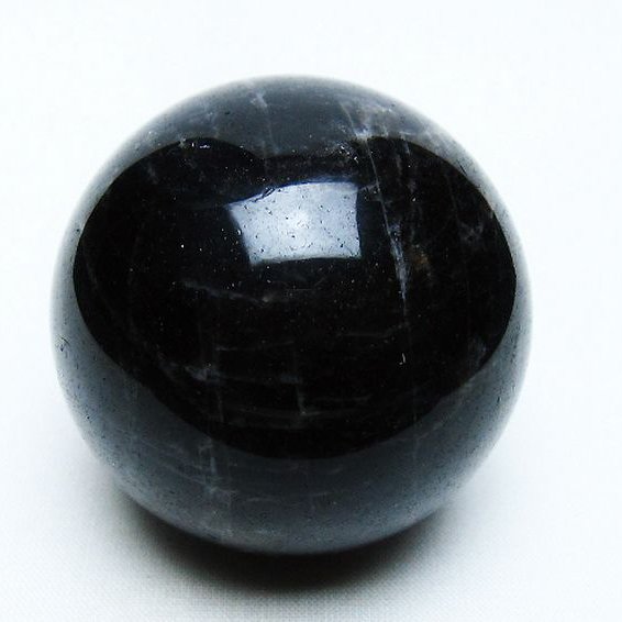 モリオン 純天然 黒水晶 丸玉 54mm [t643-5000]