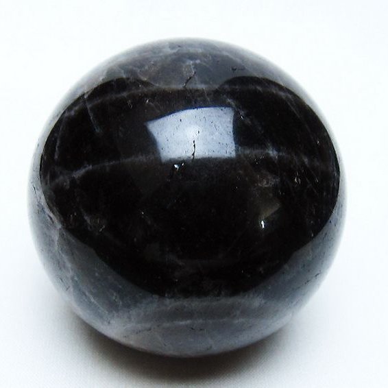 モリオン 純天然 黒水晶 丸玉 64mm [t643-5142]