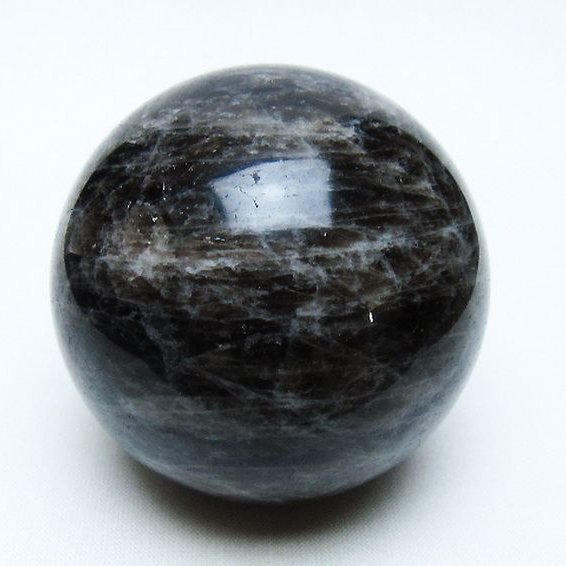 モリオン 純天然 黒水晶 丸玉 66mm [t643-5149]