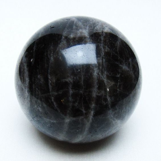 モリオン 純天然 黒水晶 丸玉 64mm [t643-5151]