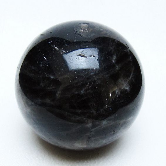 モリオン 純天然 黒水晶 丸玉 69mm [t643-5169]
