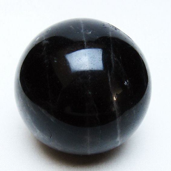 モリオン 純天然 黒水晶 丸玉 61mm [t643-5196]