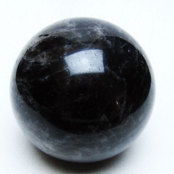 モリオン 純天然 黒水晶 丸玉 57mm [t643-5212]