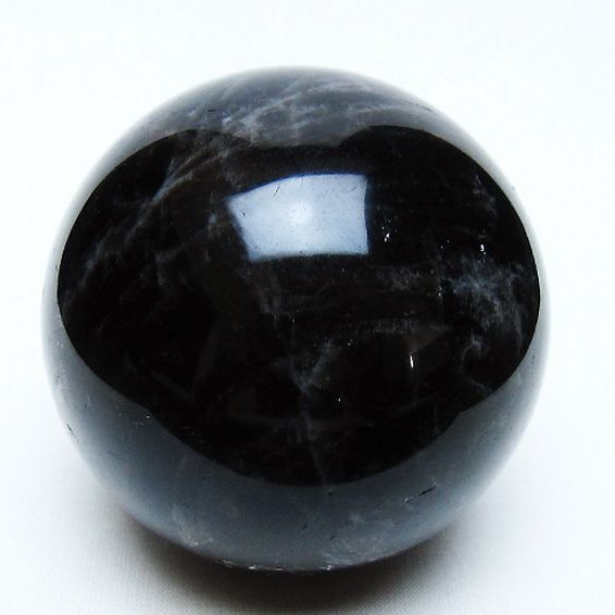 モリオン 純天然 黒水晶 丸玉 71mm [t643-5251]