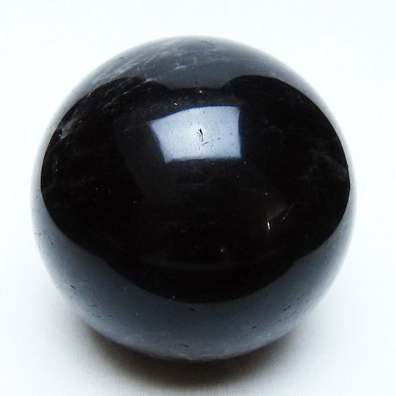 モリオン 純天然 黒水晶 丸玉 72mm [t643-5253]