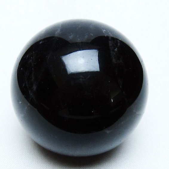 モリオン 純天然 黒水晶 丸玉 51mm [t643-5271]