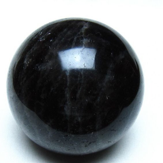 モリオン 純天然 黒水晶 丸玉 63mm [t643-5342]