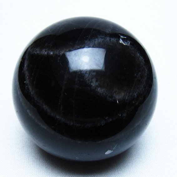 モリオン 純天然 黒水晶 丸玉 60mm [t643-5538]