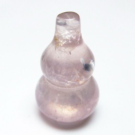 ローズクォーツ 葫芦 置物[T646-1069]