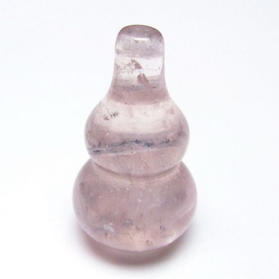 ローズクォーツ 葫芦 置物[T646-1096]