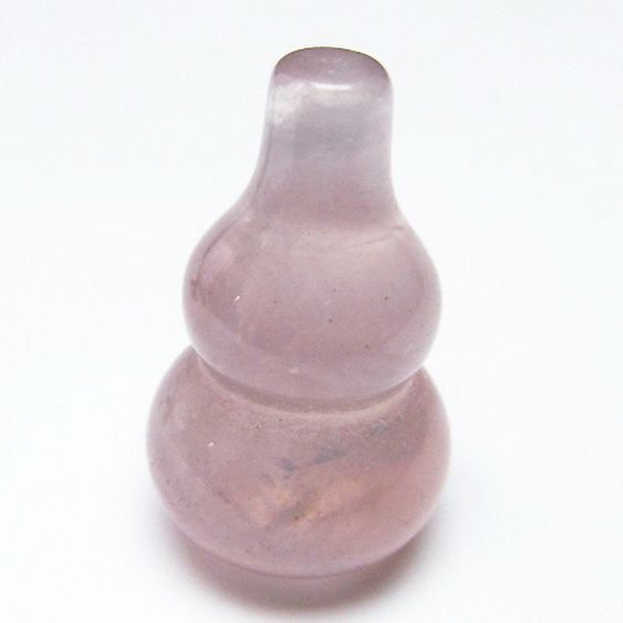ローズクォーツ 葫芦 置物[T646-1098]