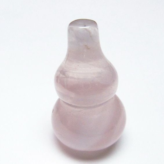 ローズクォーツ 葫芦 置物[T646-1109]