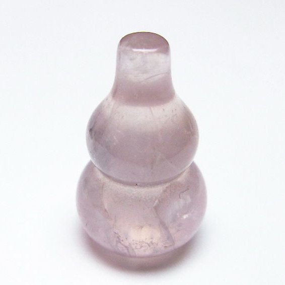 ローズクォーツ 葫芦 置物[T646-1115]