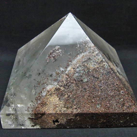 3.8Kg ガーデンルチル水晶ピラミッド[T648-3467]