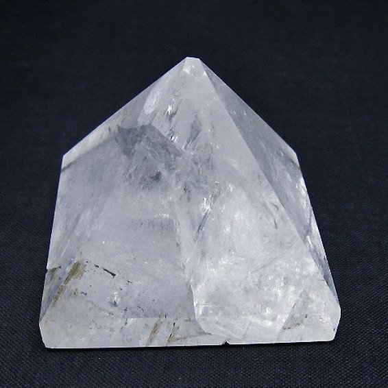 虹入り ヒマラヤ水晶ピラミッド[T648-3696]