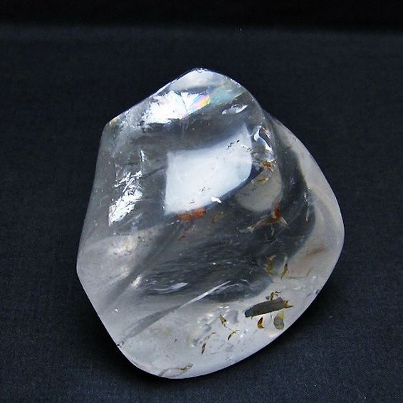 ヒマラヤ水晶 炎（フレイム） ポリッシュ  置物[T653-3666]