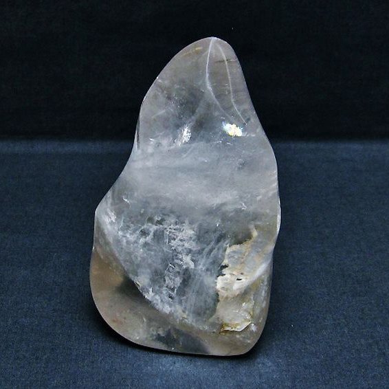 ヒマラヤ水晶 炎（フレイム） ポリッシュ  置物[T653-3709]