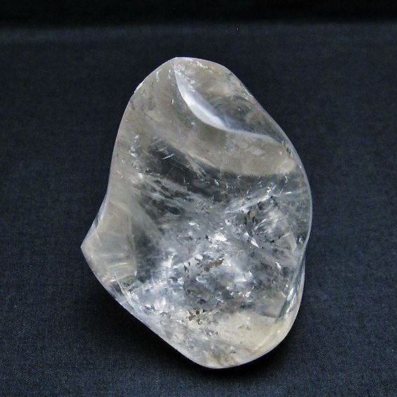 ヒマラヤ水晶 炎（フレイム） ポリッシュ  置物[T653-3723]