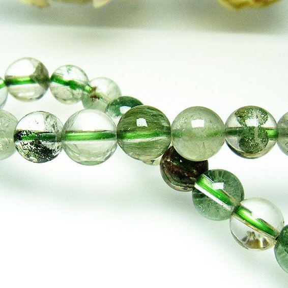 ガーデン水晶ルチル ブレスレット 7mm [T660-1574]