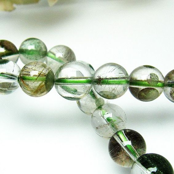 ガーデン水晶ルチル ブレスレット 8mm [T660-1580]