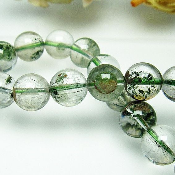 ガーデン水晶ルチル ブレスレット 11mm [T660-1595]