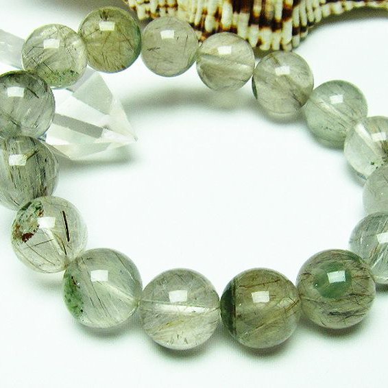 カット　ルチルブレス ブレスレット ゴールドルチルクォーツ スクエアカット 14×6×6mm 一点物