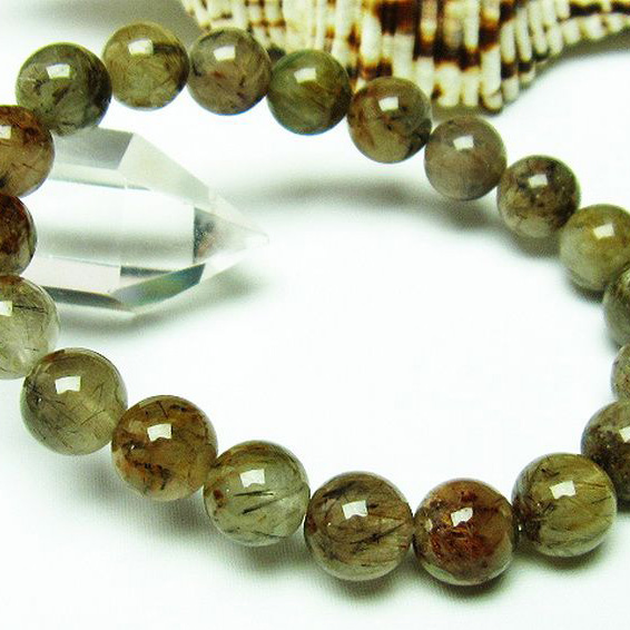 タイチンフラワー水晶 ブレスレット 9mm [T660-1764]