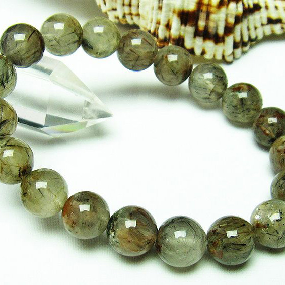 タイチンフラワー水晶 ブレスレット 10mm [T660-1776]