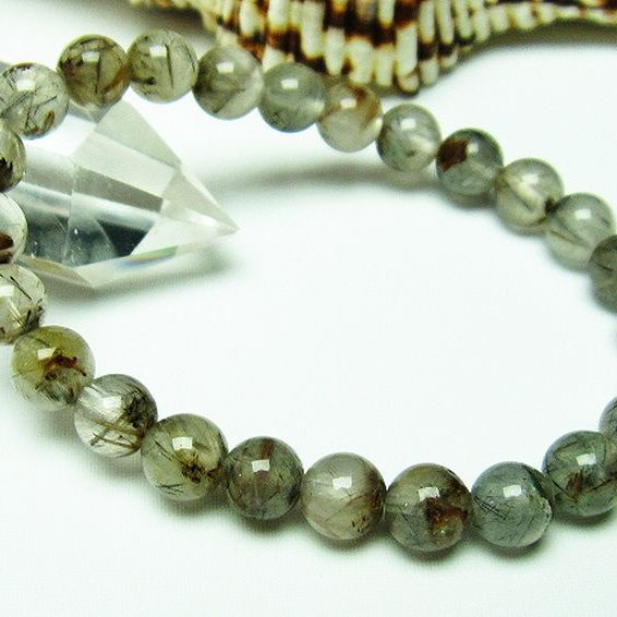 タイチンフラワー水晶 ブレスレット 7mm [T660-1804]