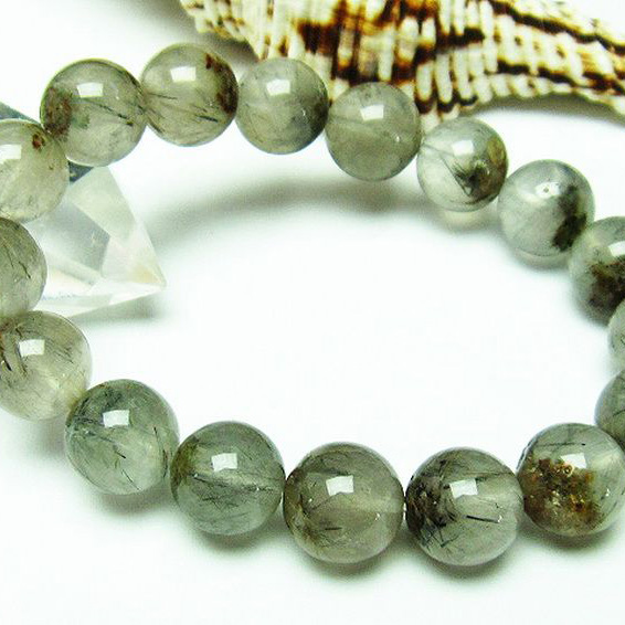 タイチンフラワー水晶 ブレスレット 12mm [T660-1841]