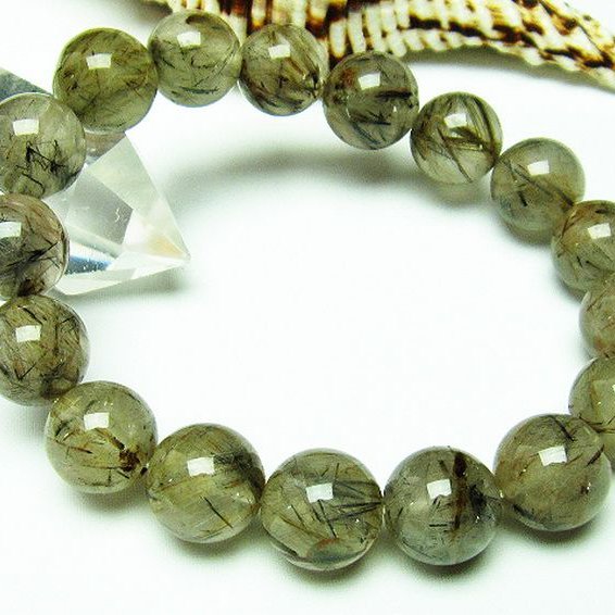 タイチンフラワー水晶 ブレスレット 12mm [T660-1849]