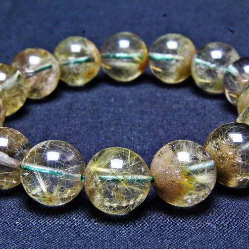 タイチンフラワー水晶ガーデン水晶 ブレスレット 13mm [T660-1889]