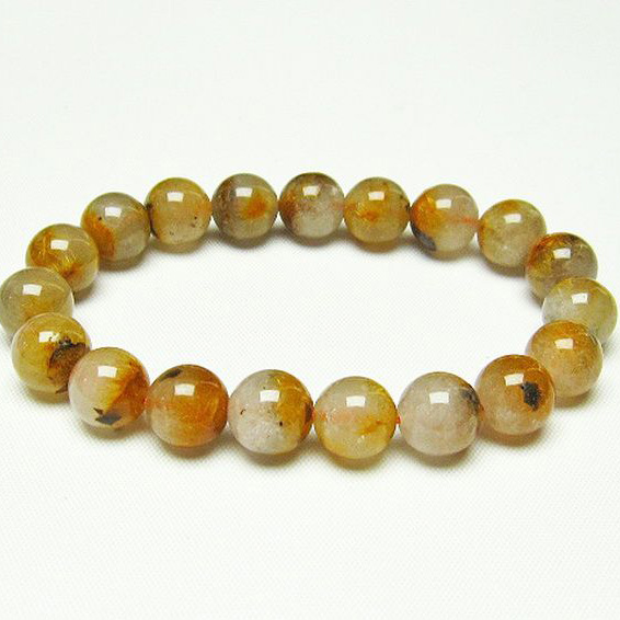 タイチンフラワー水晶 ブレスレット 10mm [T660-1916]