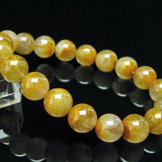 タイチンフラワー水晶ブレスレット11mm