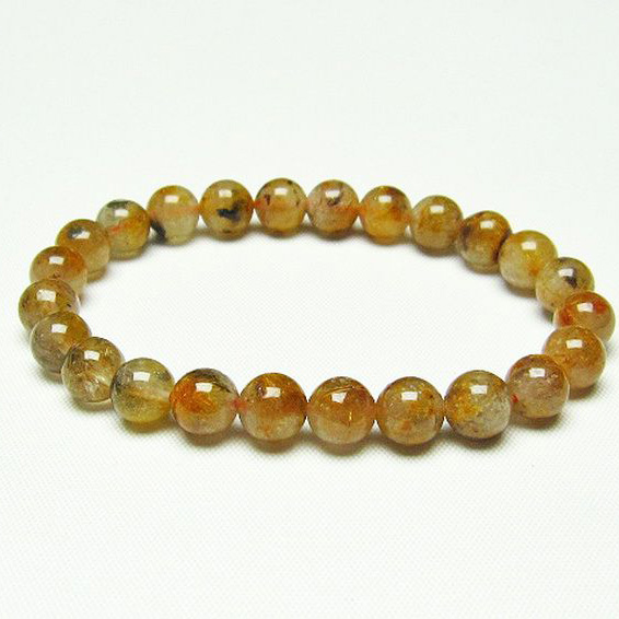 タイチンフラワー水晶 ブレスレット 8mm [T660-1958]