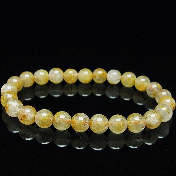 タイチンフラワー水晶 ブレスレット 7mm [T660-2203]