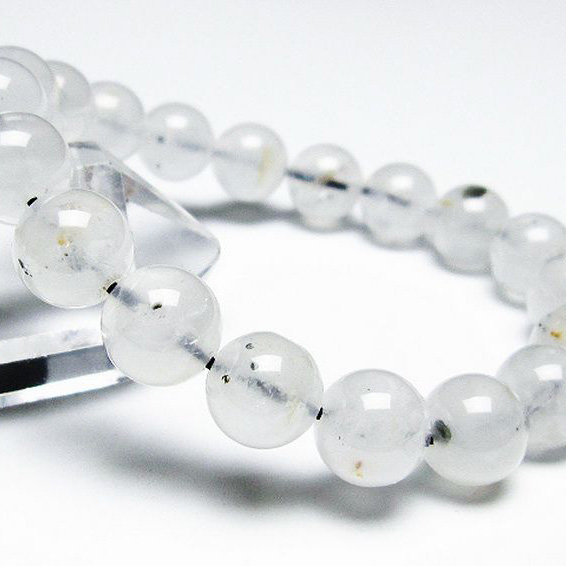 パイライト入り 水晶 ブレスレット 11mm [T669-494]