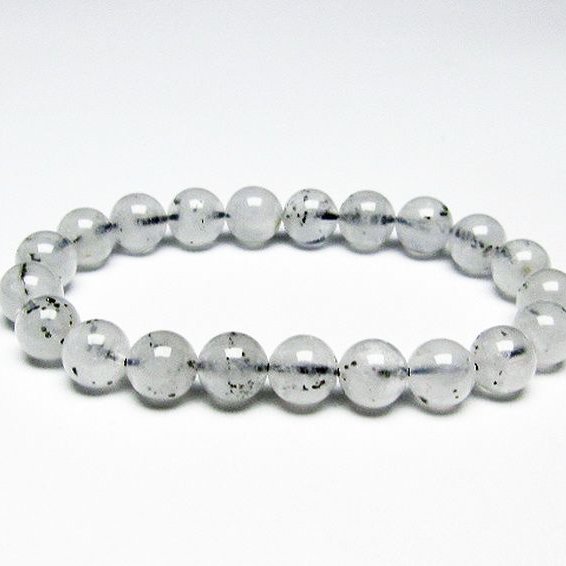 パイライト入り 水晶 ブレスレット 9mm [T669-691]