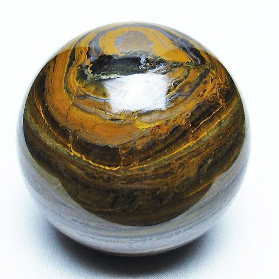 アイアンタイガーアイ 丸玉  70mm [T671-5842]