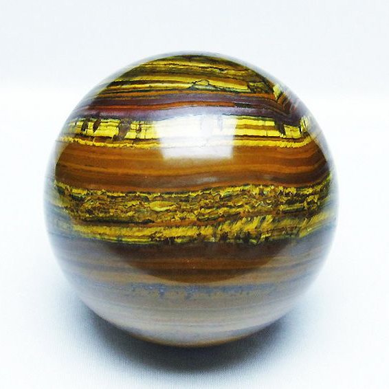 1.3Kg アイアンタイガーアイ 丸玉  94mm [T671-5920]